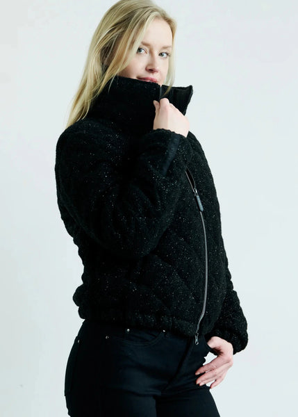 Eleven Elfs Stella Vegan Down Bomber - Black Shimmer (PRE-ORDER)