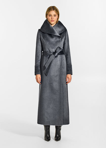 SENTALER Suri Alpaca Maxi Hooded Wrap Coat (PRE-ORDER)