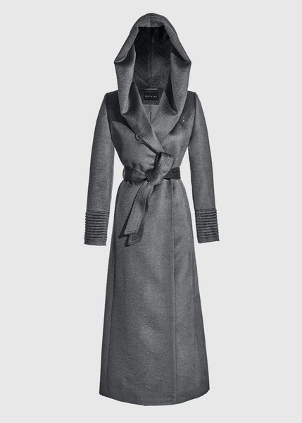 SENTALER Suri Alpaca Maxi Hooded Wrap Coat (PRE-ORDER)