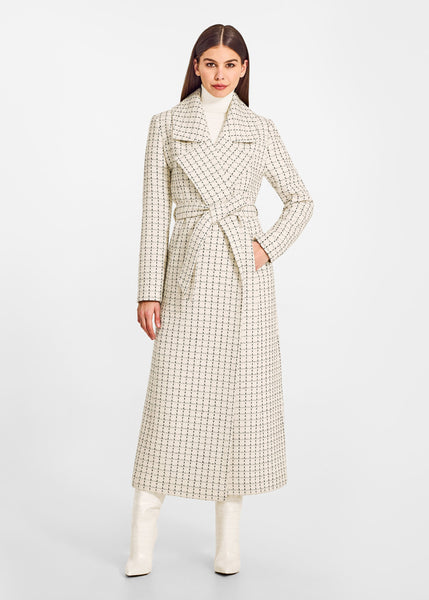 SENTALER Suri Alpaca Maxi Notched Collar Wrap Coat (PRE-ORDER)