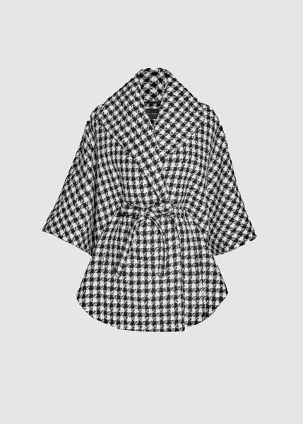 SENTALER Baby Alpaca Cape With Shawl Collar and Belt (PRE-ORDER)