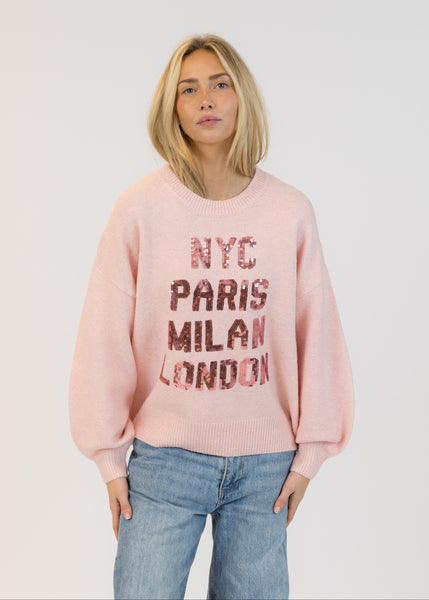 Lyla + Luxe Yassie Sweater - Pink