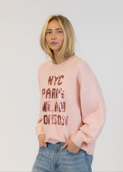 Lyla + Luxe Yassie Sweater - Pink