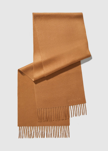 SENTALER Baby Alpaca Classic Scarf - Dark Camel