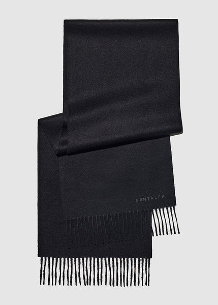 SENTALER Baby Alpaca Classic Scarf - Black