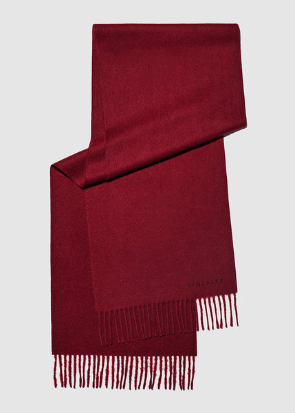 SENTALER Baby Alpaca Classic Scarf - Garnet Red