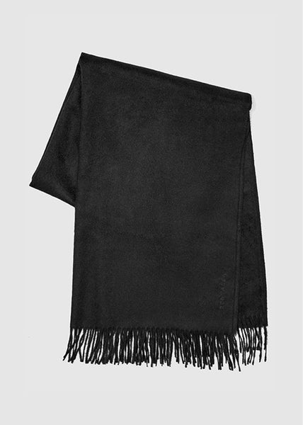 SENTALER Baby Suri Alpaca Shawl - Black
