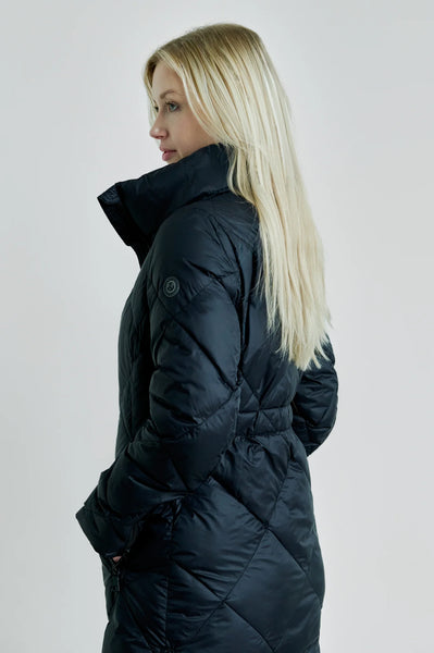 Eleven Elfs Saga Long Vegan Down Coat - Black
