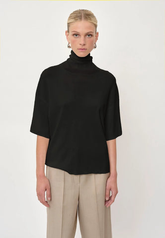 Birgitte Herskind Brittany Knit T-Shirt- Black