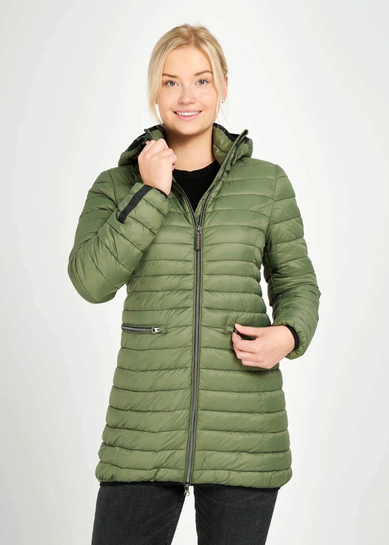 Eleven Elfs Shannon Vegan Down Coat - Military (PRE-ORDER)