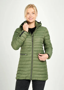 Eleven Elfs Shannon Vegan Down Coat - Military (PRE-ORDER)