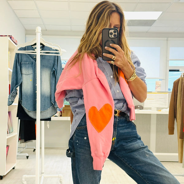 Kerri Rosenthal Ex-Boyfriend Patchwork Sweatshirt - Pink