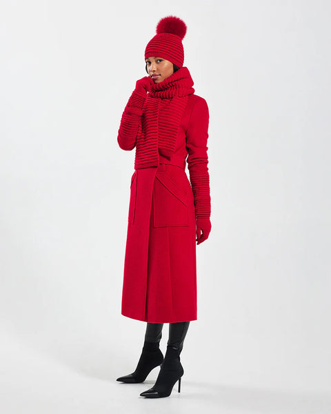 SENTALER Ribbed Gloves - Red