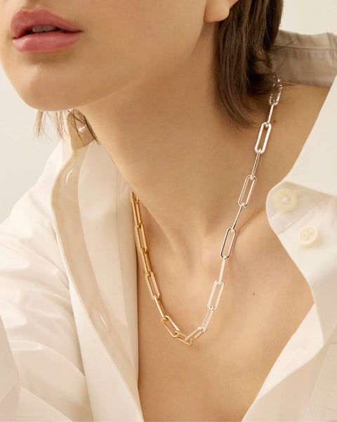 Jenny Bird Andi Slim Chain - Two-Tone
