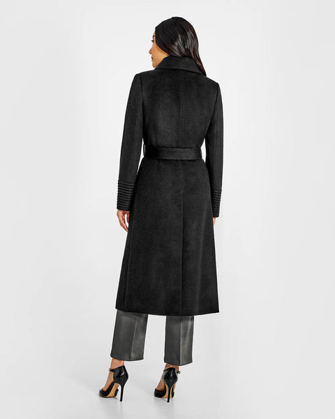 PRE-ORDER SENTALER Baby Alpaca Long Lapel Collar Wrap Coat