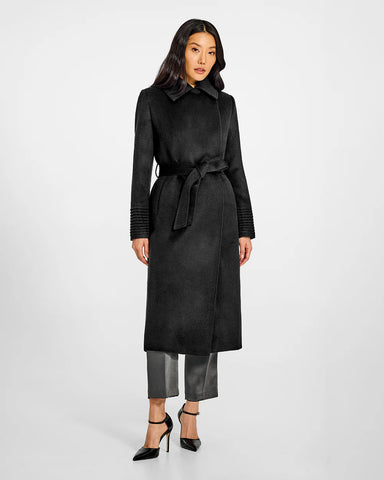 PRE-ORDER SENTALER Baby Alpaca Long Lapel Collar Wrap Coat