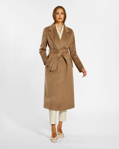 Pre-Order SENTALER Long Notched Collar- Dark Camel
