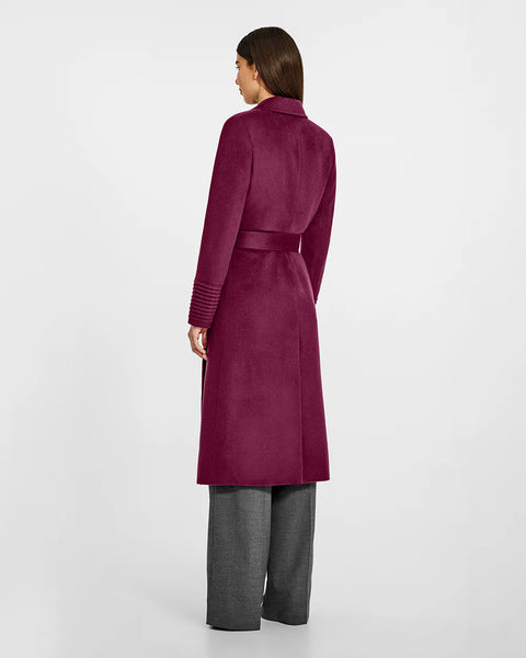 Pre-Order SENTALER Long Notched Collar- Plum Berry