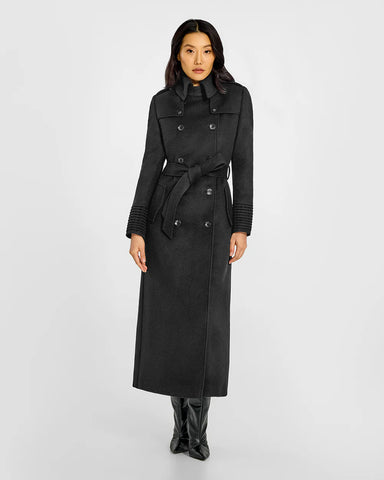 PRE-ORDER SENTALER Baby Alpaca Maxi Trench Coat