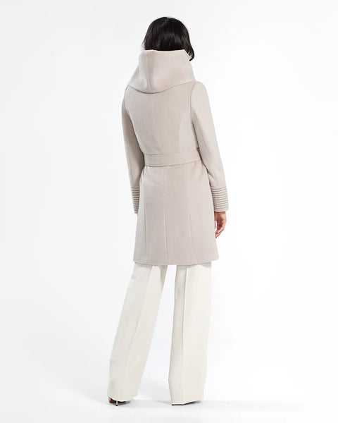 Pre-Order SENTALER Mid Length Hooded Coat- Bleeker Beige
