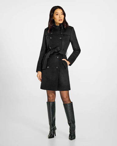 PRE-ORDER SENTALER Baby Alpaca Mid Length Trench Coat
