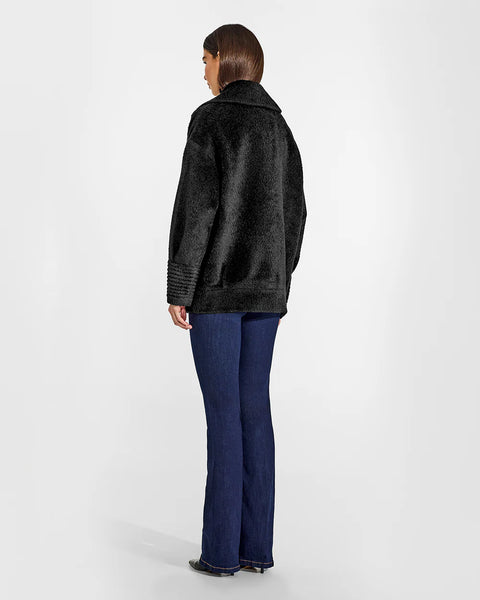 PRE-ORDER SENTALER Bouclé Alpaca Dropped Shoulder Aviator Jacket