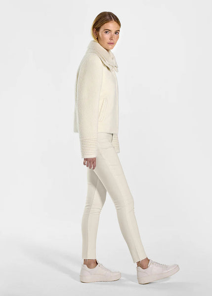 SENTALER Boucle Alpaca Moto Jacket