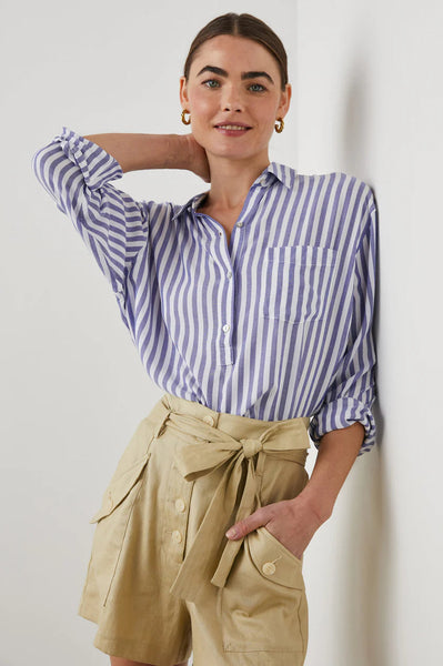 Rails Elle Shirt- Blue White Stripe (Online Only)