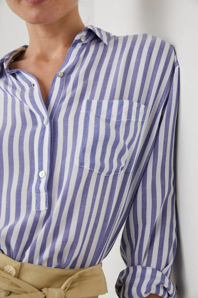 Rails Elle Shirt- Blue White Stripe (Online Only)