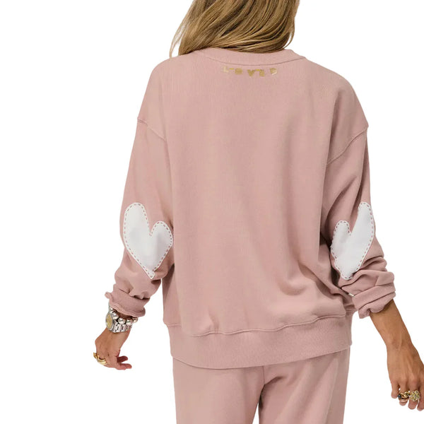 Kerri Rosenthal Ex-Boyfriend Patchwork Sweatshirt - Mauve