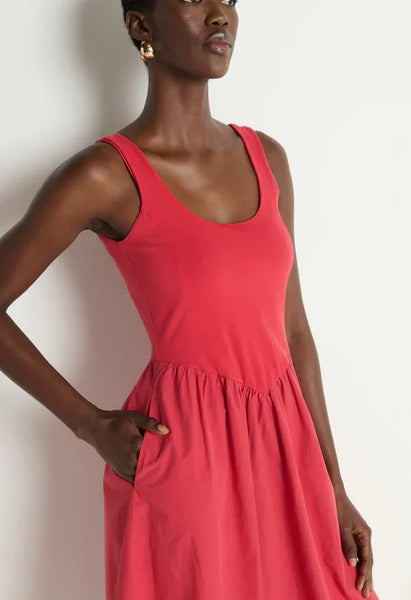 Nation LTD Fiona Dress - Heartbeat Red
