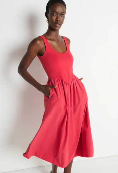 Nation LTD Fiona Dress - Heartbeat Red