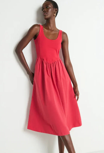 Nation LTD Fiona Dress - Heartbeat Red