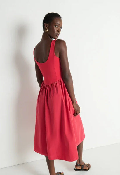 Nation LTD Fiona Dress - Heartbeat Red