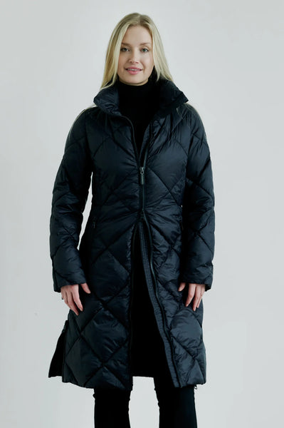 Eleven Elfs Saga Long Vegan Down Coat - Black