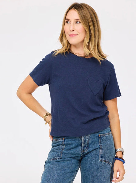 Kerri Rosenthal Slub Tee - Indigo