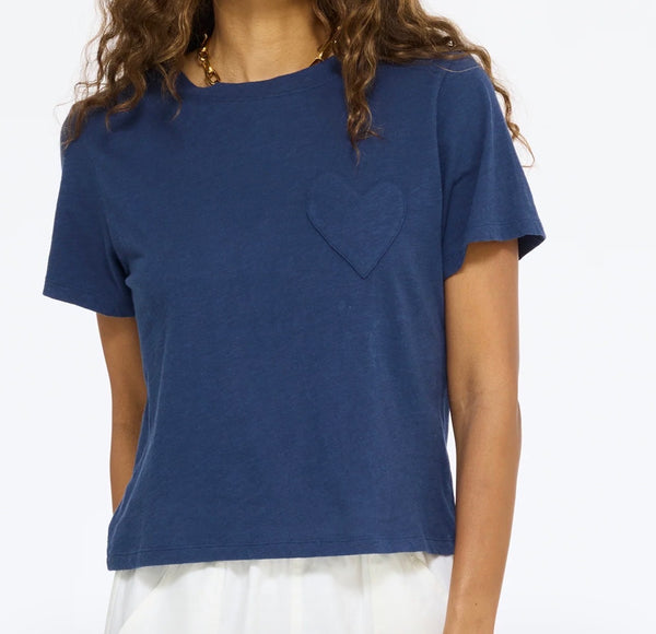 Kerri Rosenthal Slub Tee - Indigo