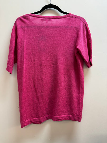 Esthème Cactus Motif Knit V-Neck
