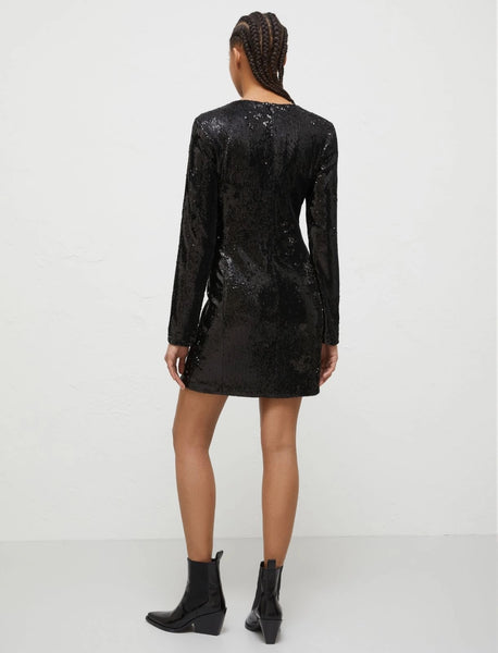 Marella Black Sequin Dress