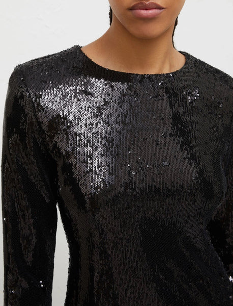 Marella Black Sequin Dress