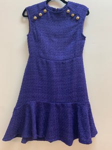 Violet Tweed Dress