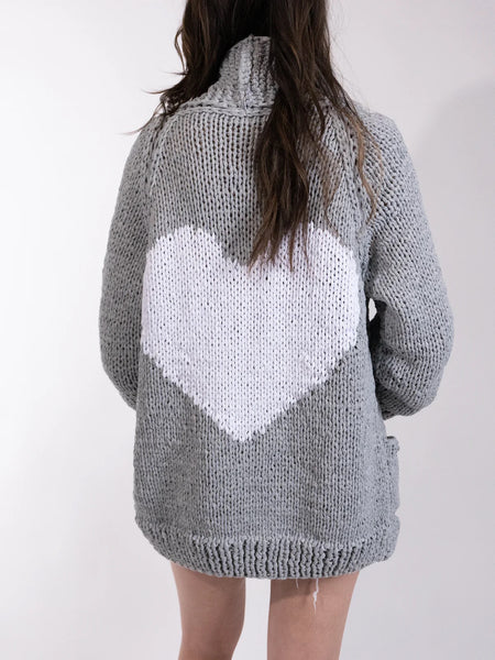 PRE SALE- GOGO Jersey Classic Heart Cardi - Gym Class
