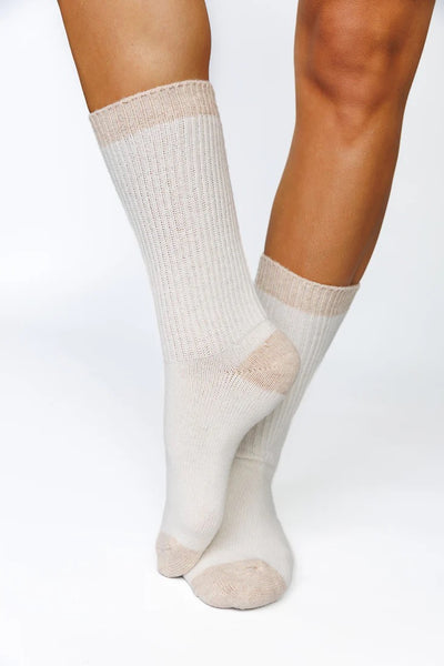 LimLim Two Tone Cashmere Socks