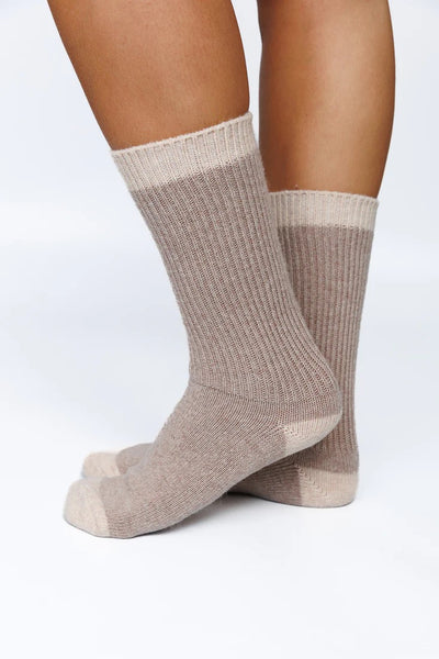LimLim Two Tone Cashmere Socks