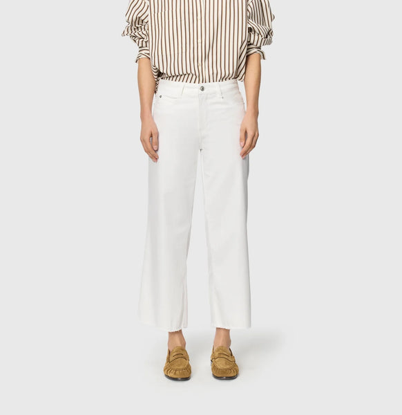 MAC Dream Wide Cropped Jeans - White