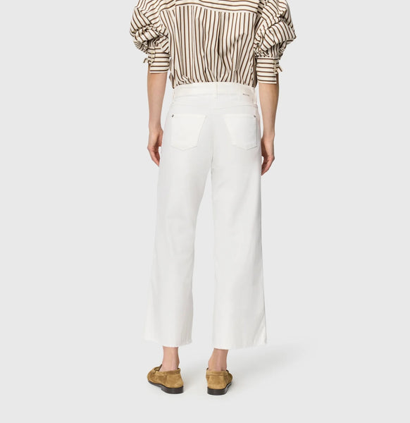 MAC Dream Wide Cropped Jeans - White