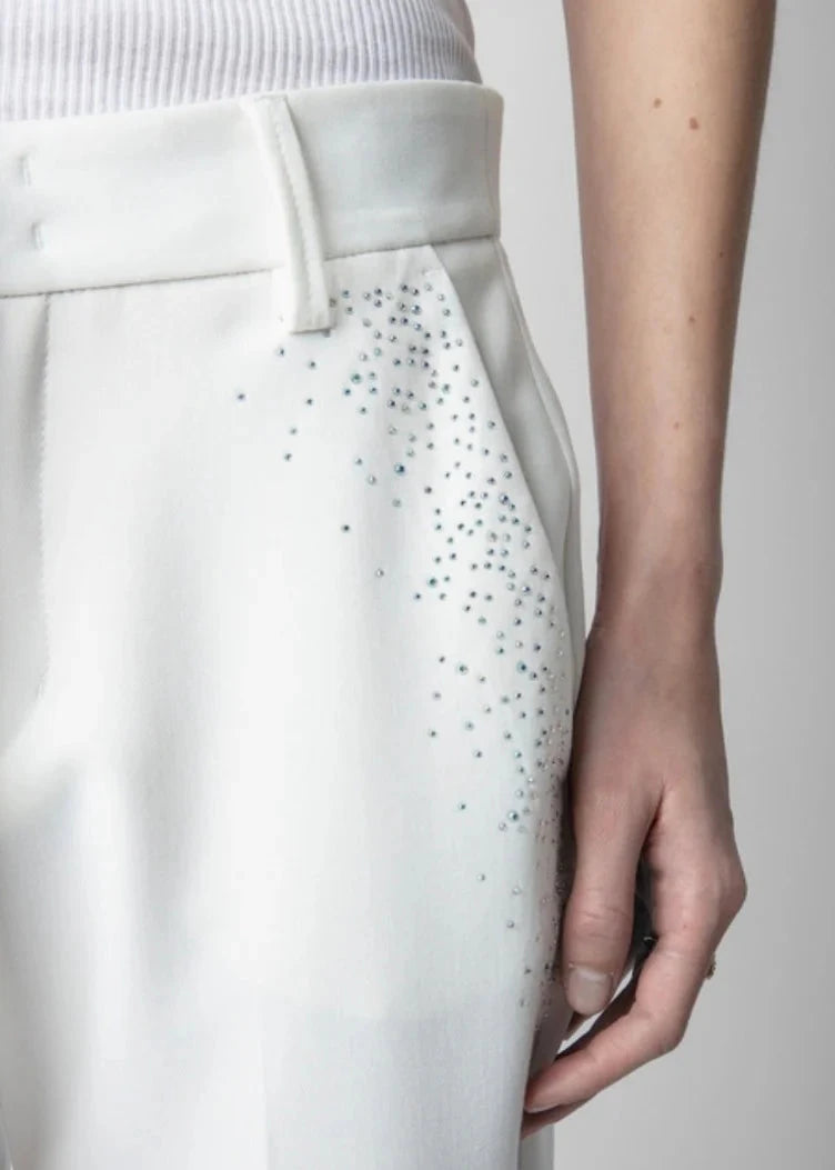 Zadig & Voltaire Prune Strass Rain Sparkle Pant