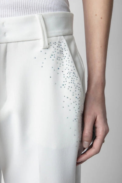 Zadig & Voltaire Prune Strass Rain Sparkle Pant
