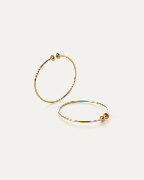 Jenny Bird Icon Hoops - Gold Medium