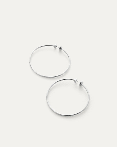 Jenny Bird Icon Hoops - Silver Medium